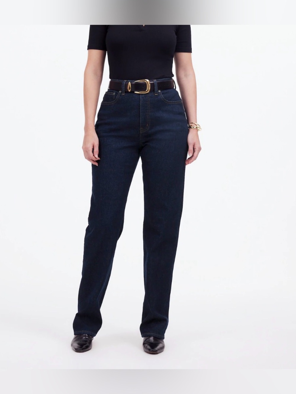 Madewell Curvy 90s Straight Norman wash Blue denim Jeans women’s size 25